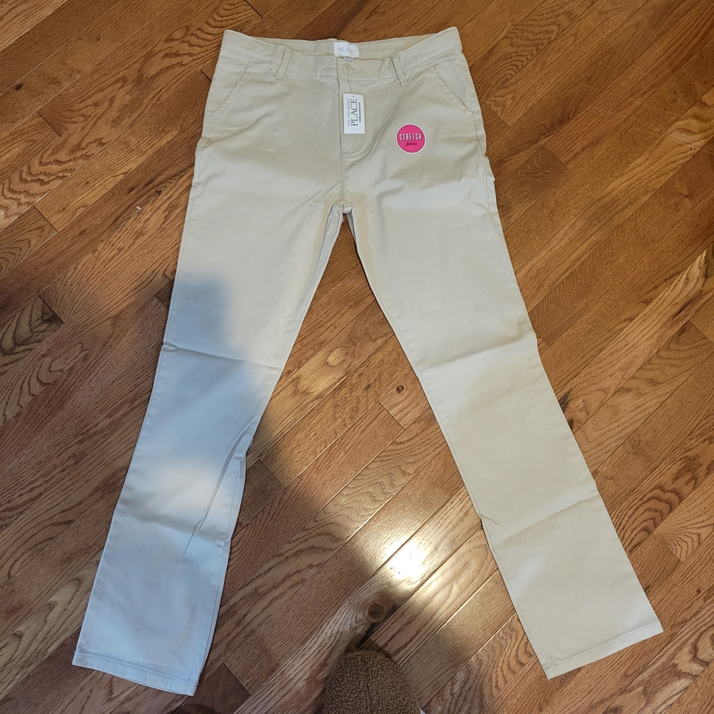 The Children's Place Girl's Khaki Uniform Pants
